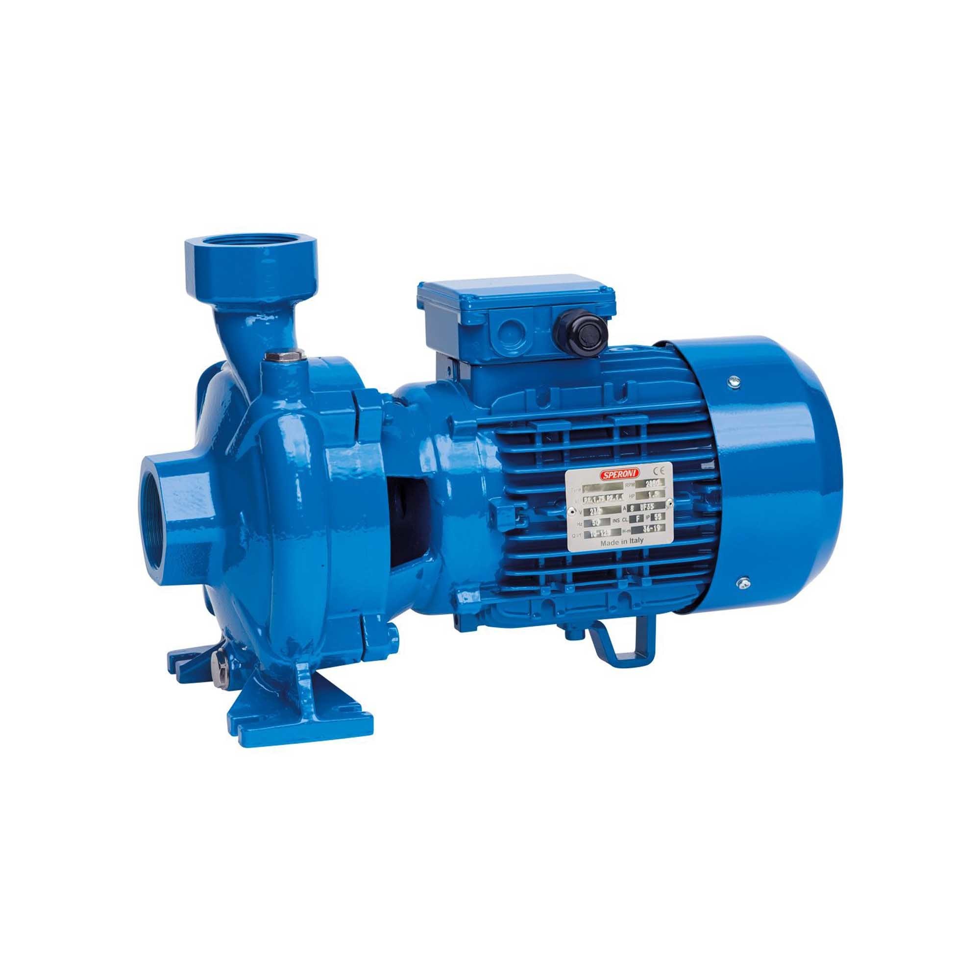 Speroni Centrifugal Pump, 7105GPH, 220V, CFM300, Max. Flow 7105 GPH, Horsepower 3 HP, Port Size 2 in, Model# CFM 300